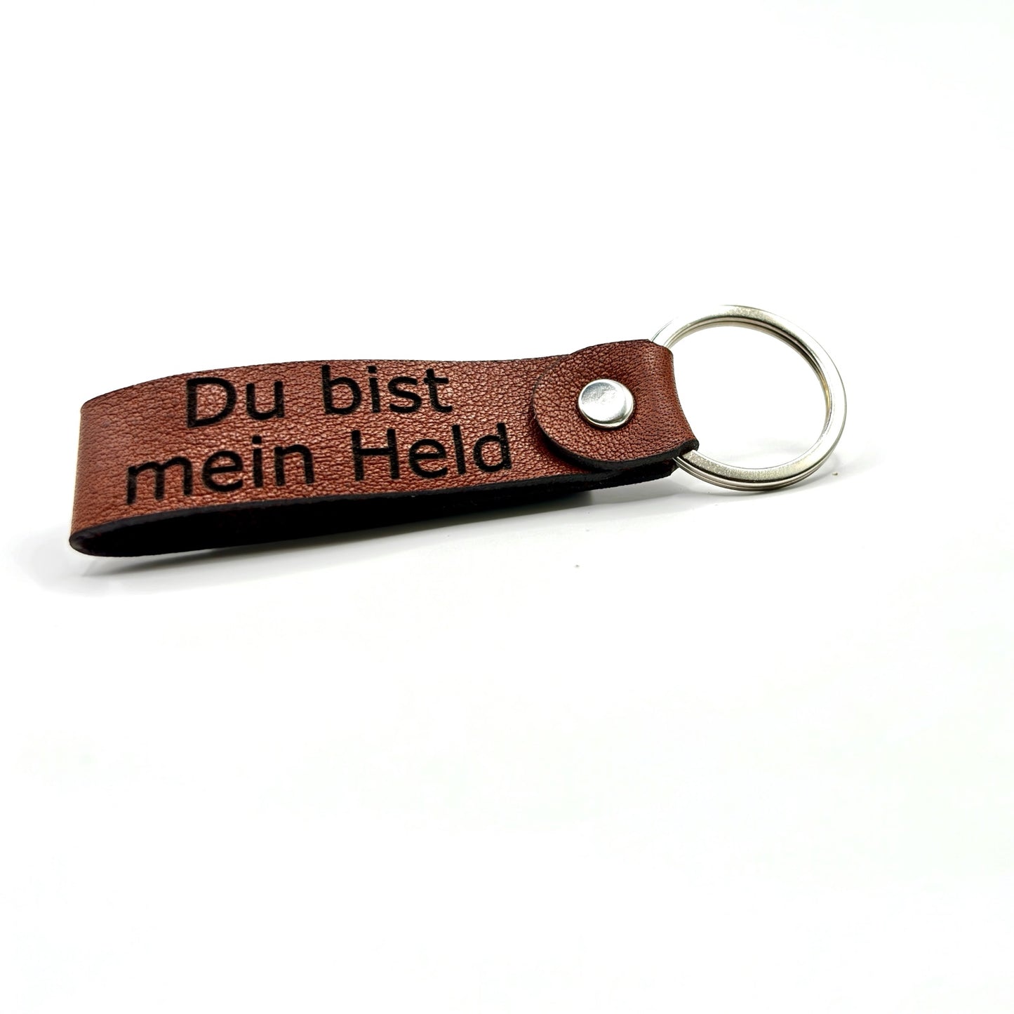 Personalisierter Schlüsselanhänger Klassik, braun