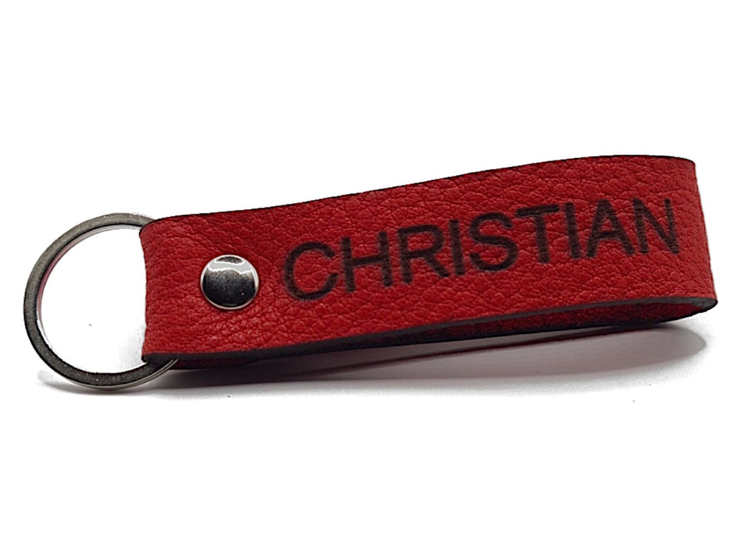 Personalisierter Schlüsselanhänger Klassik, rot